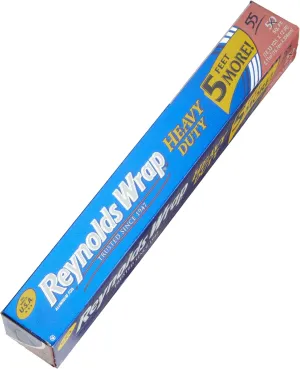 REYNOLDS WRAP Aluminum Foil Heavy Duty, 55-Square feet Boxes (Pack of 5)
