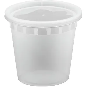 RitePak - 24 Oz Heavy Duty Deli Container Combo, 240/cs - DI24C