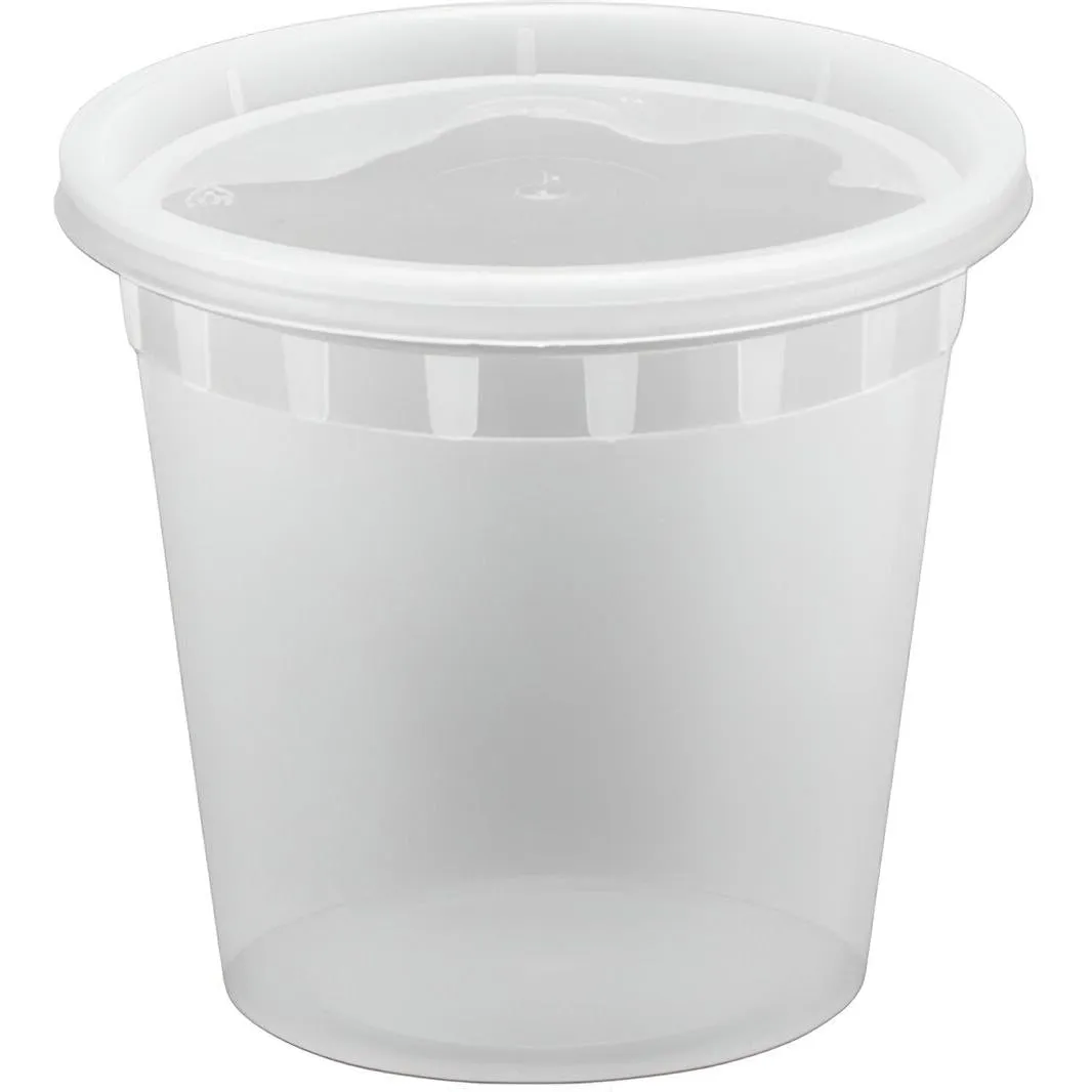 RitePak - 24 Oz Heavy Duty Deli Container Combo, 240/cs - DI24C