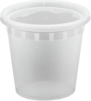 RitePak - 24 Oz Heavy Duty Deli Deli Container Combo, 240/cs - DI24C