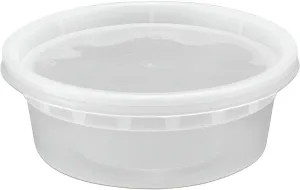 RitePak - 8 Oz Heavy Duty Deli Container Combo, 240/cs - DI08C