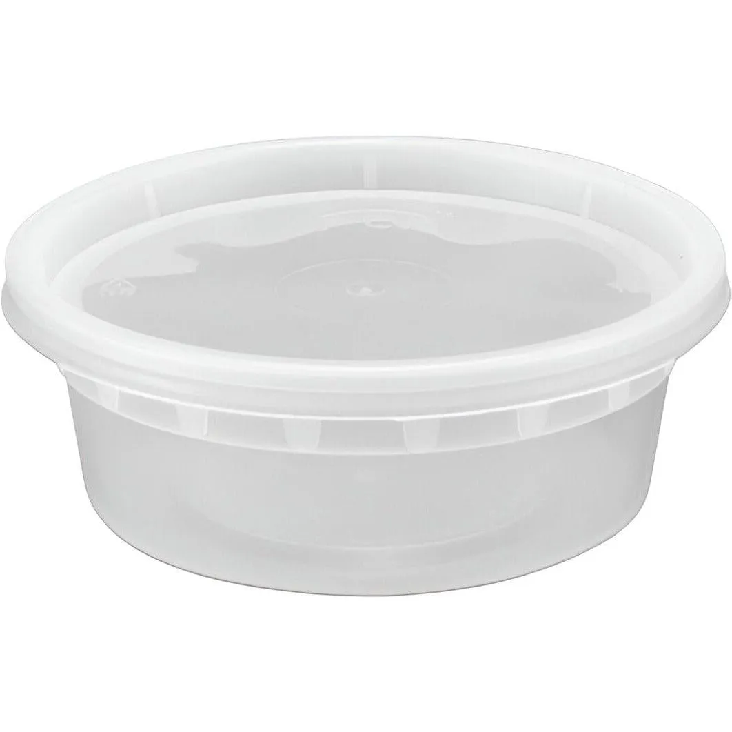 RitePak - 8 Oz Heavy Duty Deli Container Combo, 240/cs - S8