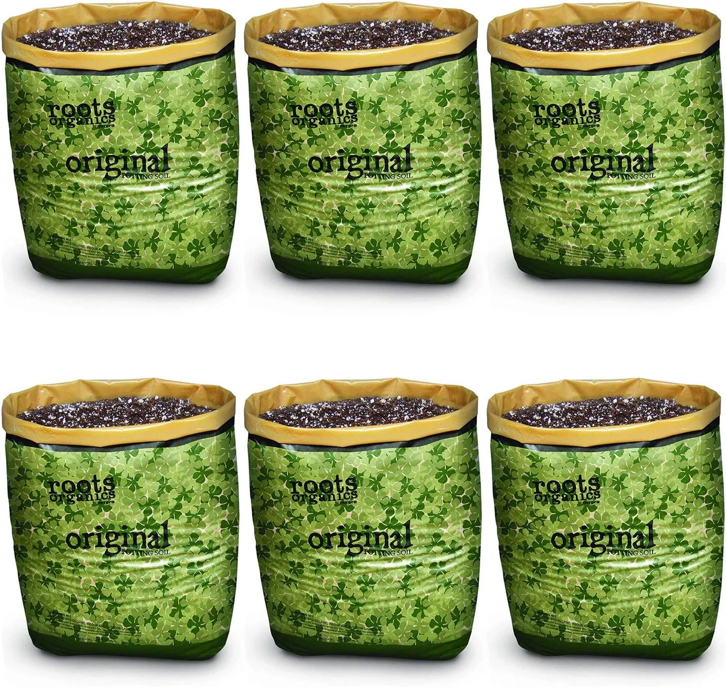 Roots Organics Original Potting Soil, Organic Growing Media with Mycorrhizae, 1.5 Cubic Foot Plant-in-Bag