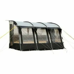 Royal Wessex 390 Lightweight Caravan Porch Awning With Alloy Rear Uprights Black