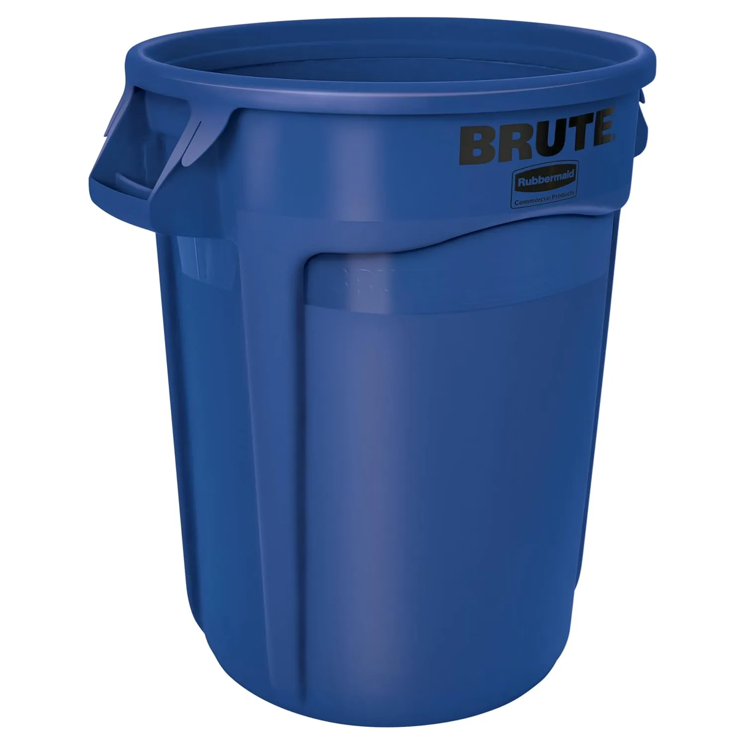 Rubbermaid Commercial Products BRUTE 32G Blue Vented Trash Container, for Landscapers/Construction Sites/Restaurants/Back of House/Offices/Warehouses/Commercial Environments