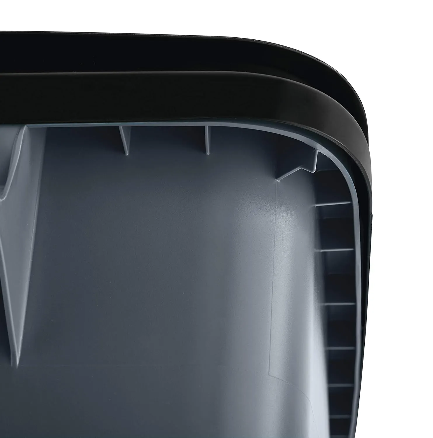 Rubbermaid Commercial Products BRUTE Rollout Heavy-Duty Wheeled Trash/Garbage Can, 32-Gallon, Blue, for Restaurants/Hospitals/Offices/Warehouses/Garage, Pack of 2