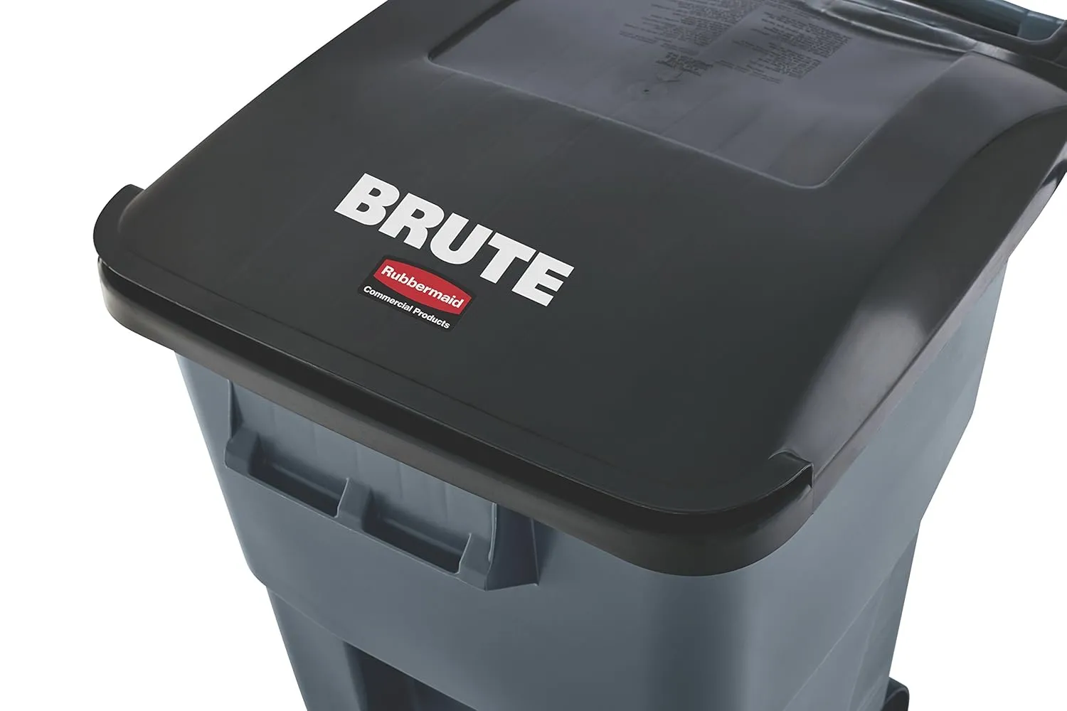 Rubbermaid Commercial Products Brute Step-On Rollout Trash/Garbage Can/Bin with Wheels 32 GAL Gray for Restaurants/Hospitals/Back of House/Warehouses/Home