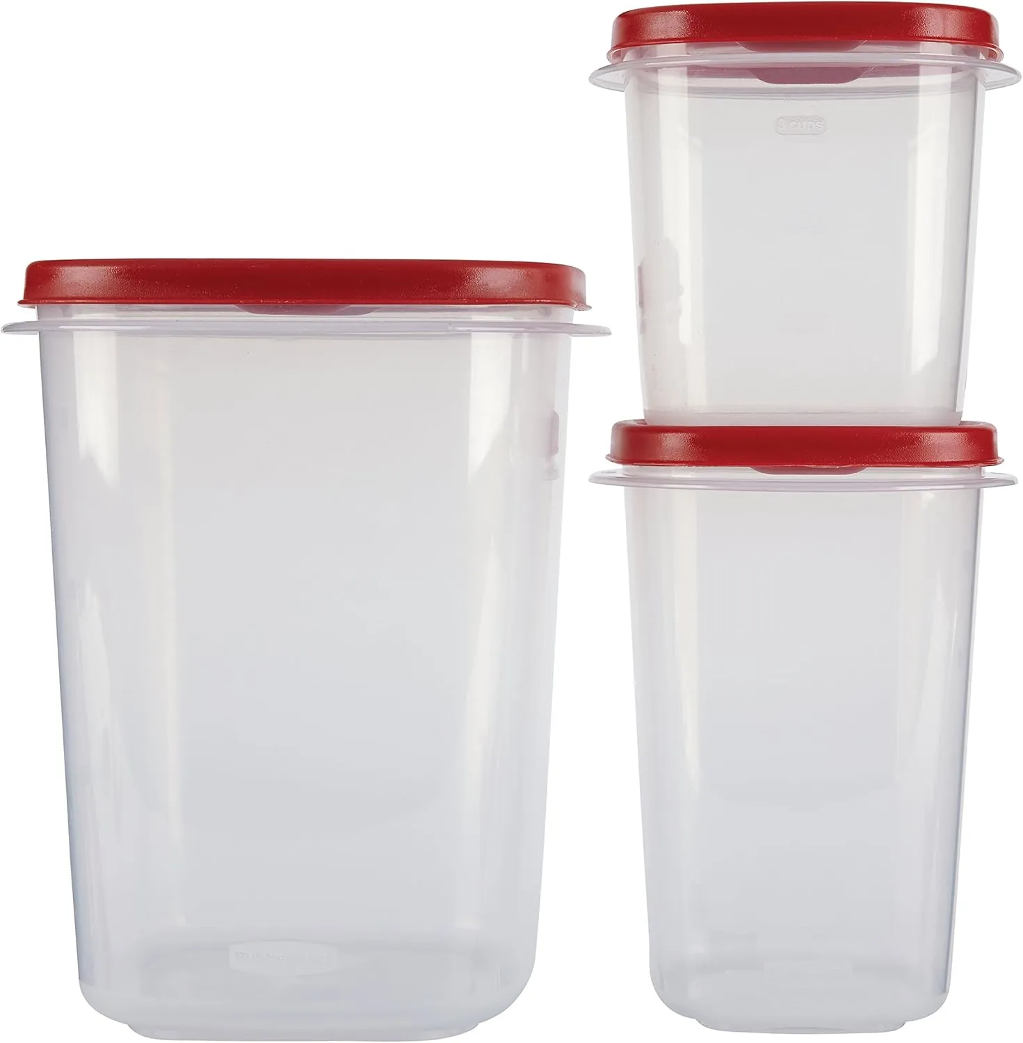 Rubbermaid Easy Find Lids Food Storage Containers, Racer Red, 6-Piece Set