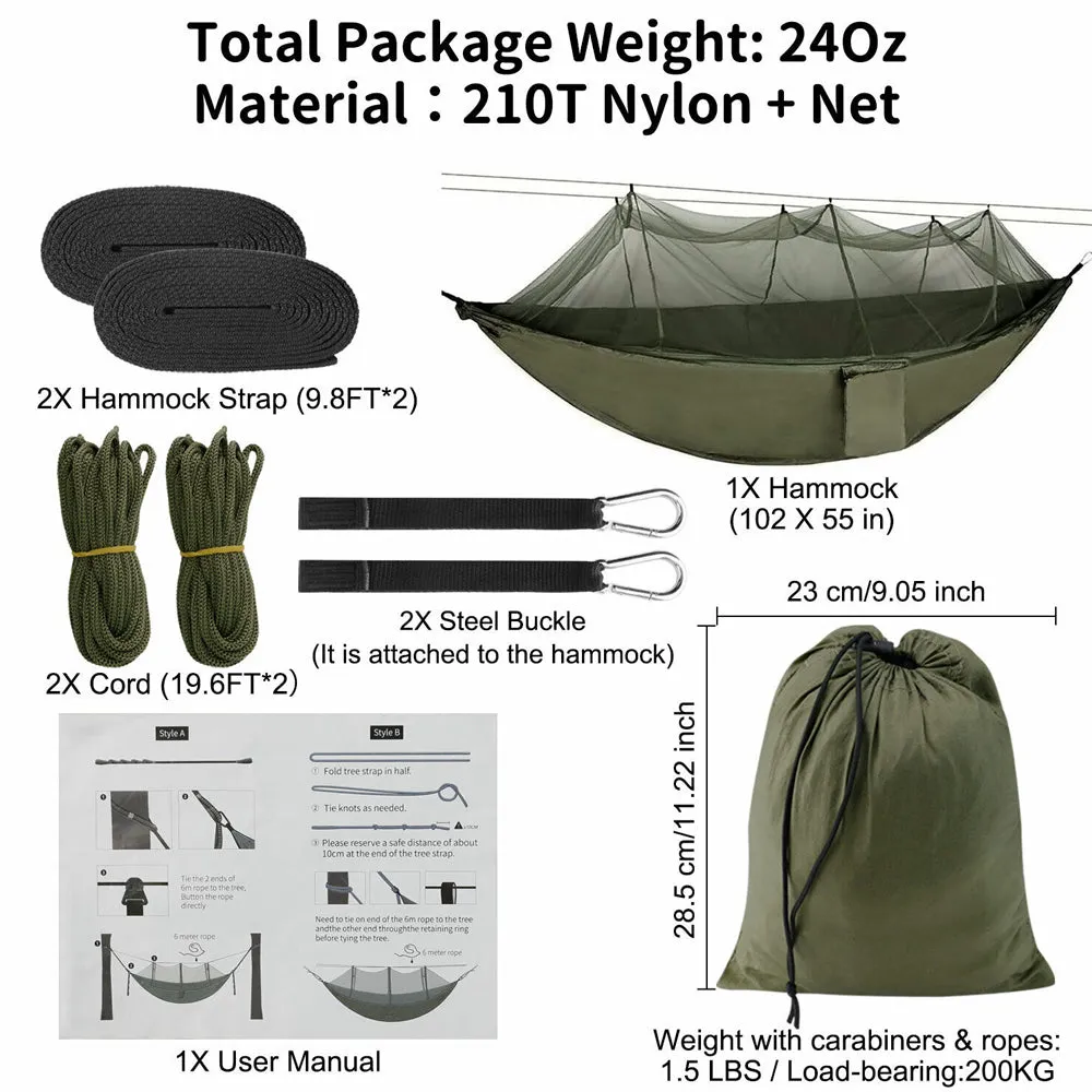 RYNX | Outdoor Hammocks with Mosquito Net Portable