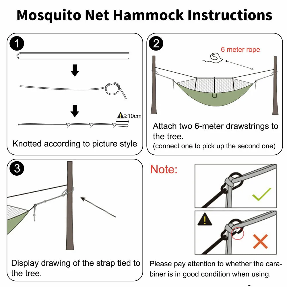 RYNX | Outdoor Hammocks with Mosquito Net Portable