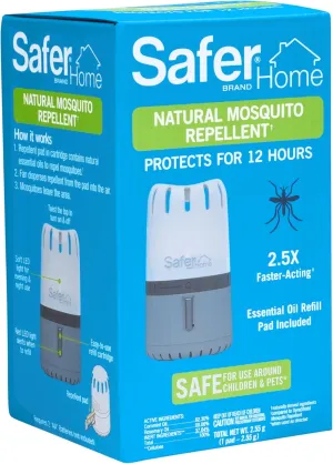Safer Brand Home SH1200 Outdoor Natural Mosquito Repellent - Uses Natural Essential Oils