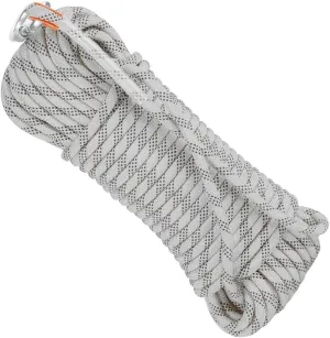 Safety Rappelling Rope 8mm,10~100m Escape Rope Ice Climbing Equipment Fire Rescue Rope for Fishing Magnet, Camping, Boating, Outdoor & Indoor Use (Color : White, Size : 8mm x 25m)