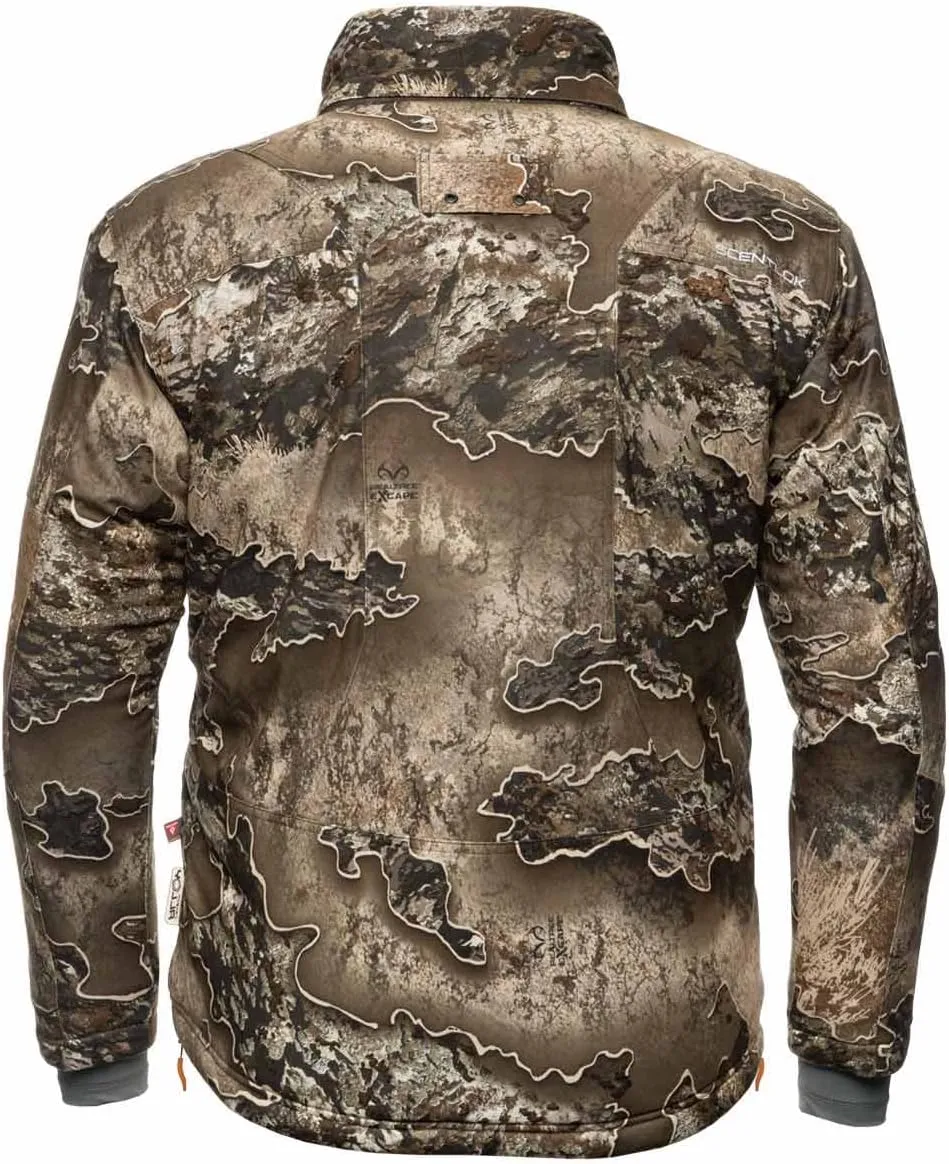 ScentLok BE:1 Divergent Wind Resistant and Water Repellent Late Season Camo Hunting Jacket with Primaloft Gold Insulation
