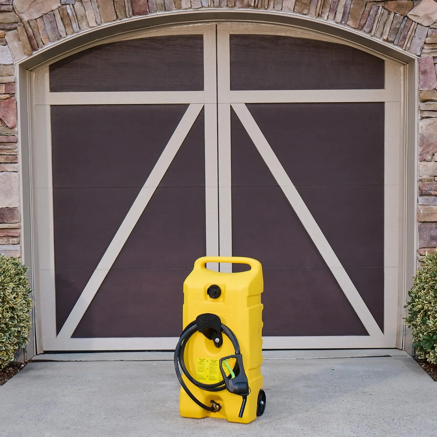 Scepter Portable Diesel Fuel Tank, Gas Storage Caddy with Pump & Hose, 14 Gallon