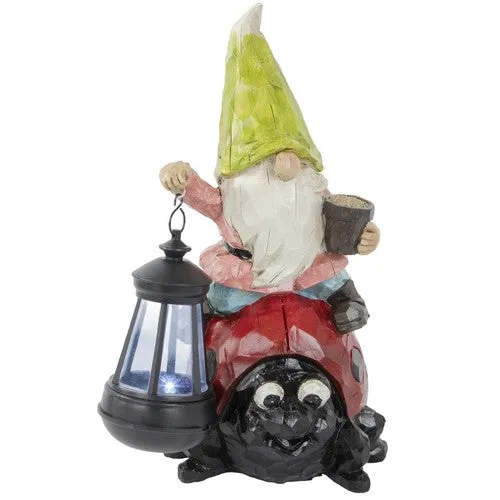 Seasonal sale LED Garden Solar Ladybug Gnome Loyal customers & Statue