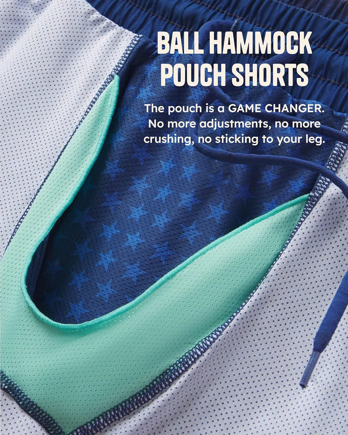 Shinesty Hammock Support Pouch Gym Shorts for Men