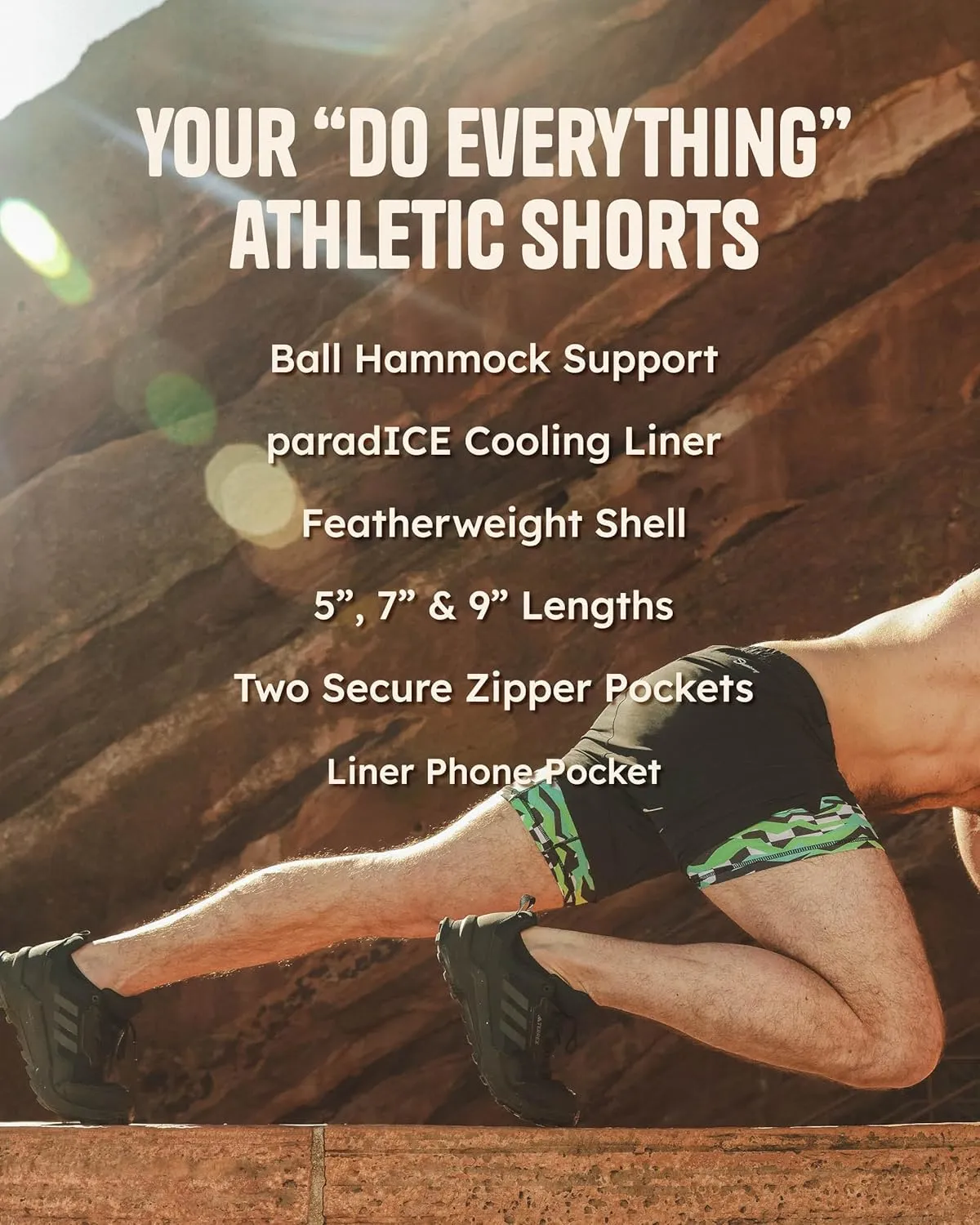 Shinesty Hammock Support Pouch Gym Shorts for Men