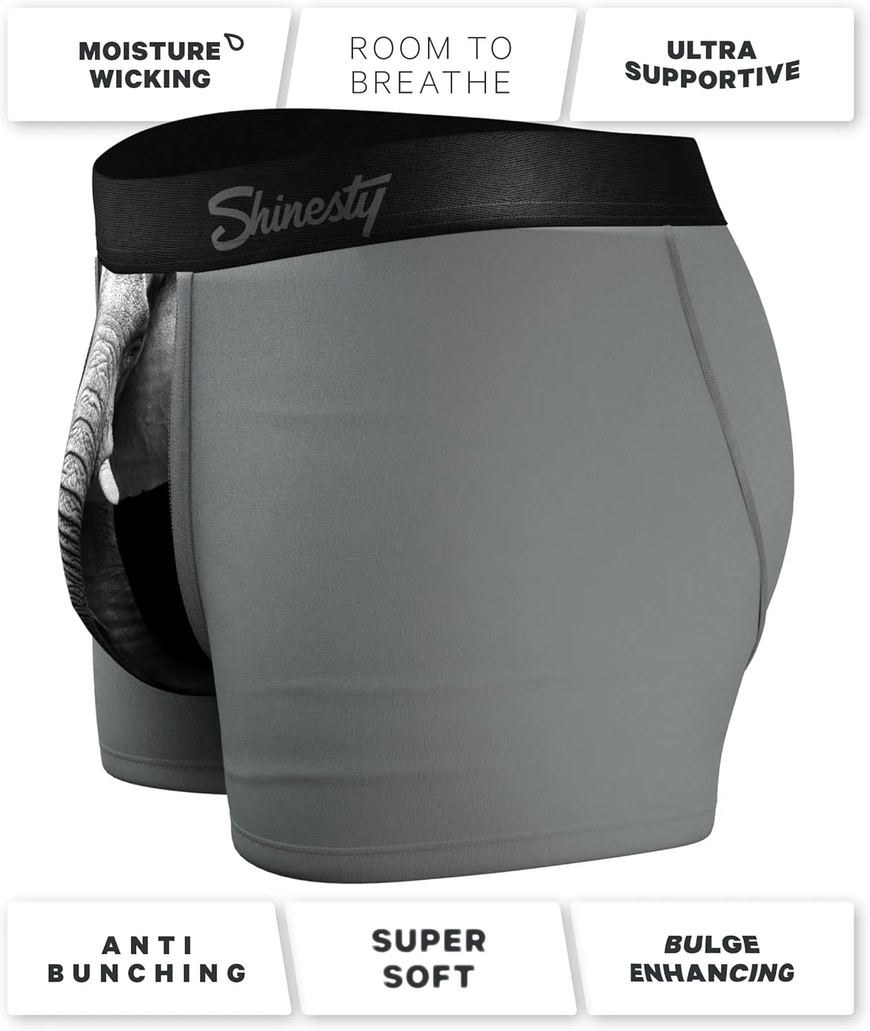 Shinesty Hammock Support Pouch Underwear | Mens Trunk Underwear | Anti-Chafing, Moisture Wicking, Breathable