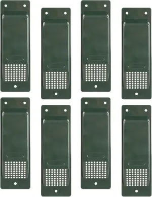 Shipping Container Air Vent Kit Heavy Duty Shipping Container Accessories Cross Flow Ventilation Kit Reduce Heat Humidity Pressure Condensation Add Air Flow for Cargo (8 Pack Deep Green)