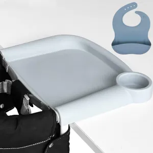 Silicone Baby Dining Tray Compatible with in-gl-esina Fast Table Chair for Chi-cco Fastlock Hook-on Chair Brand New Suction Cup Design Fills The Gap Between The Tray and The Counter
