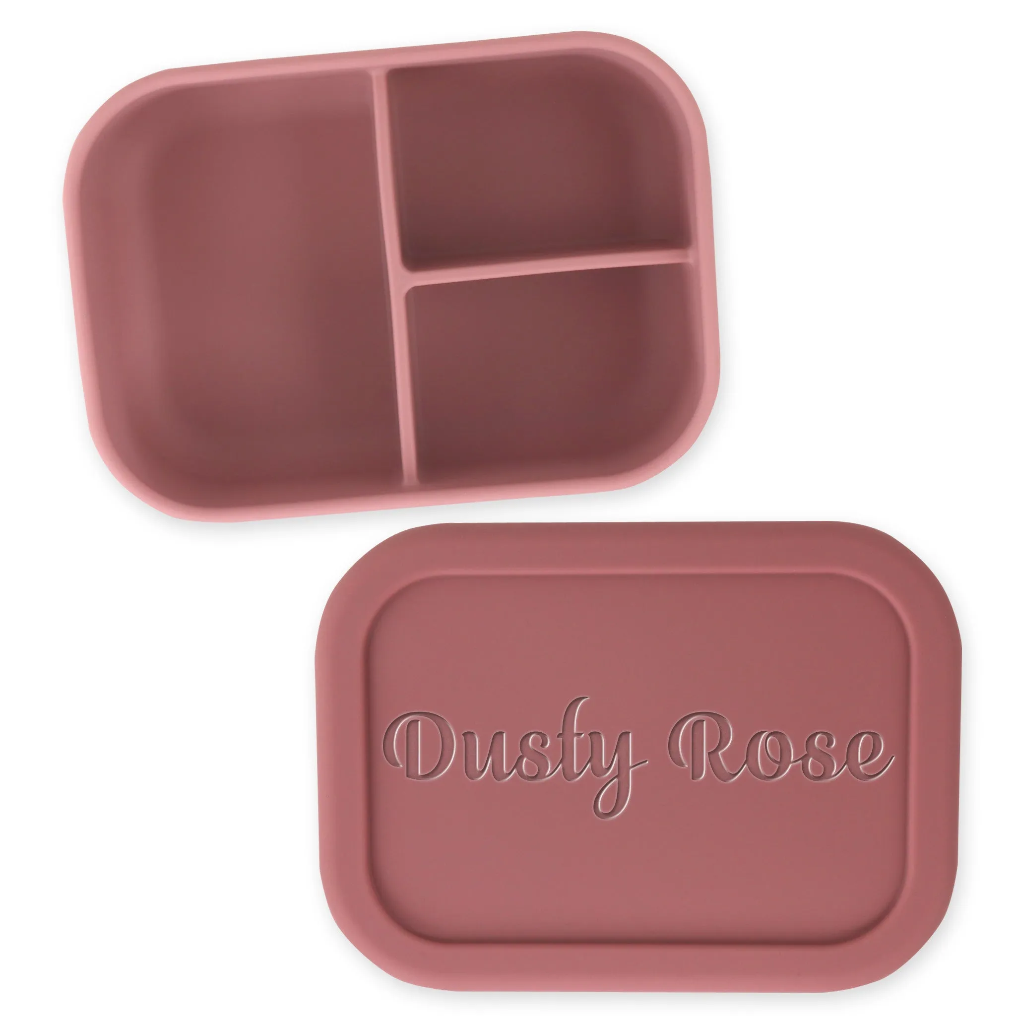 Silicone Bento Box - Heavy-Duty (Dusty Rose)