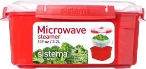 Sistema Microwave Steamer for Cooking Food and Vegetables with Steam Release Vent