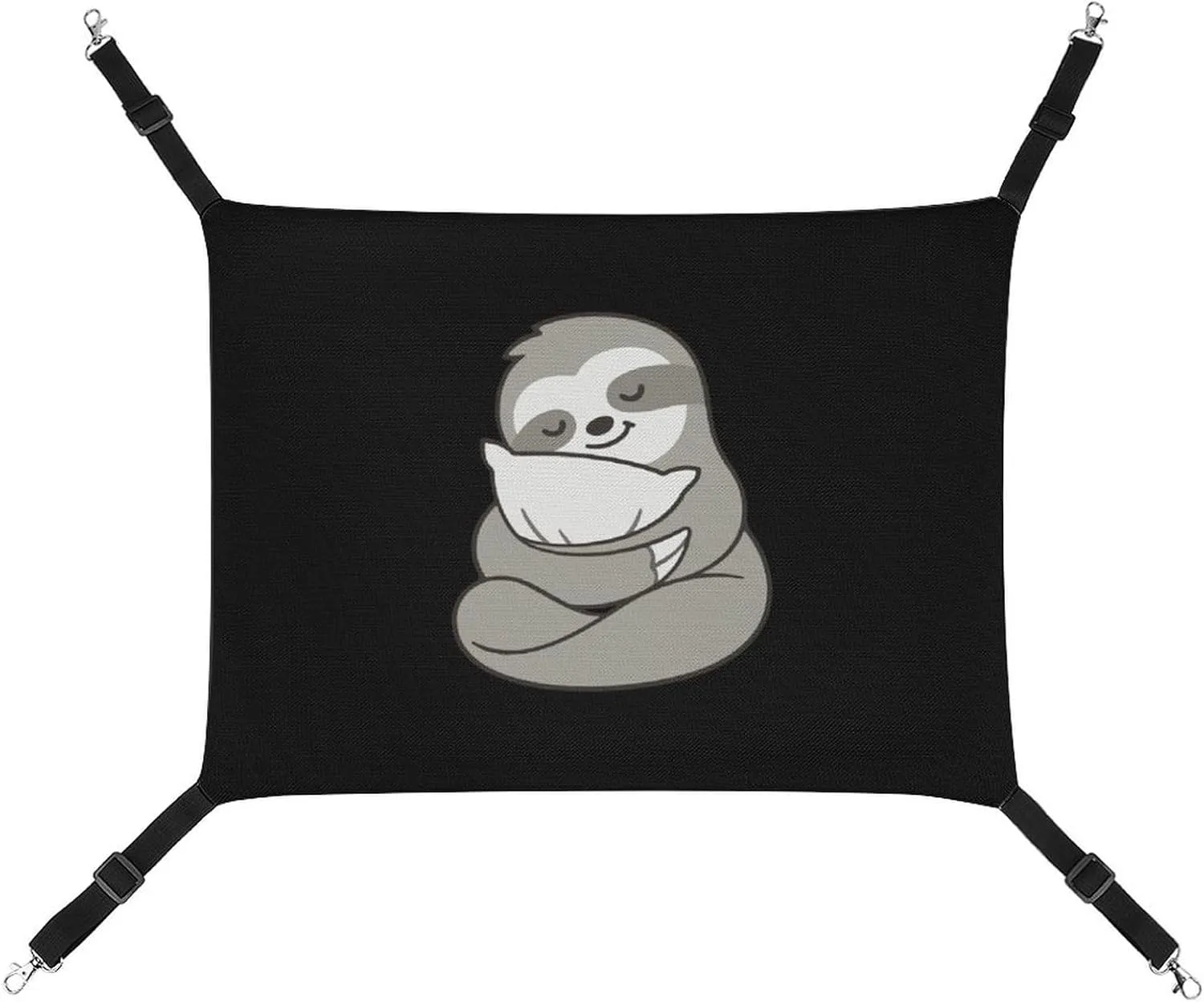 Sleepy Sloth Hugging Pillow Hanging Cat Bed Soft Breathable Pet Hammock for Cage Pet Sleeper for Kitten Ferret Puppy Rabbit