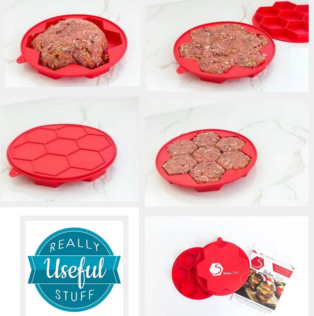 Slider Slab - Silicone mini burger press & food storer