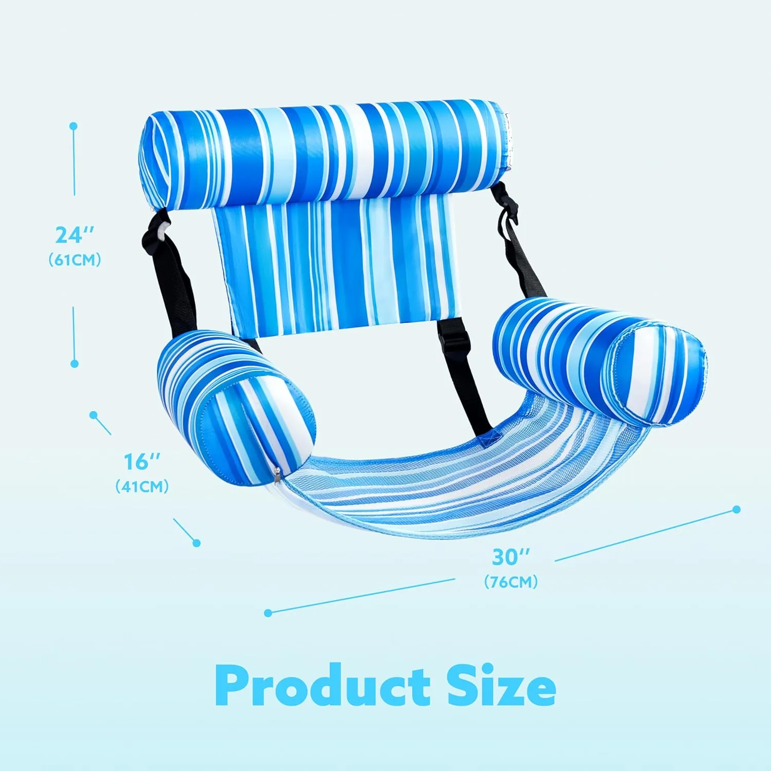 SLOOSH Inflatable Pool Floats Adult,2 Packs Floating Lounge Chairs,Blow up Pool Noodles for Adult Heavy Duty,Floating Chair for Party Summer Water Beach Lake Fun