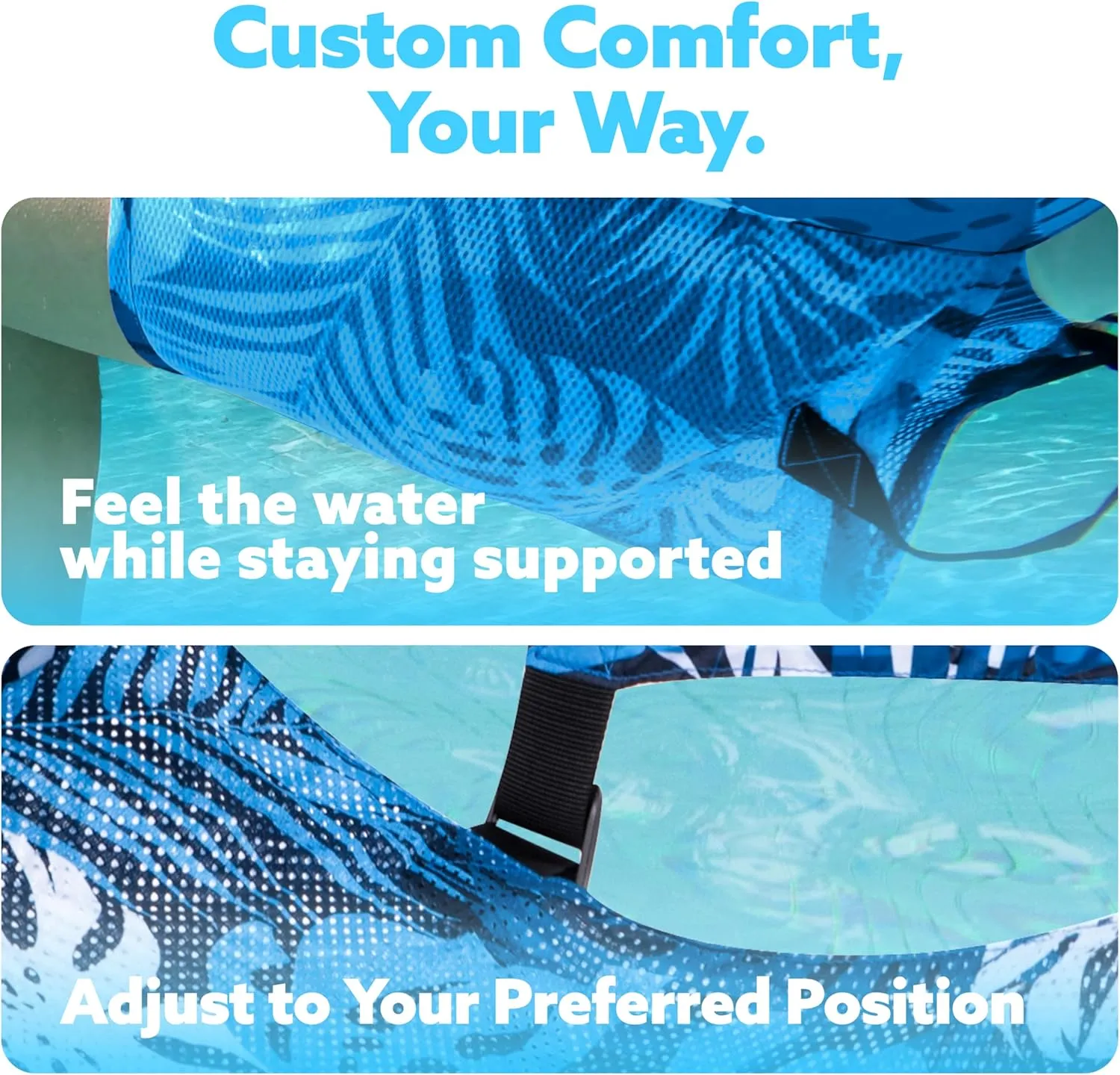 Sloosh Pool Floats Chairs Adult,Inflatable Pool Lounge,Plant Pattern Floating Mat Hammock,Blow up Water Chairs Noodles rafts for Party Summer Water Beach Fun