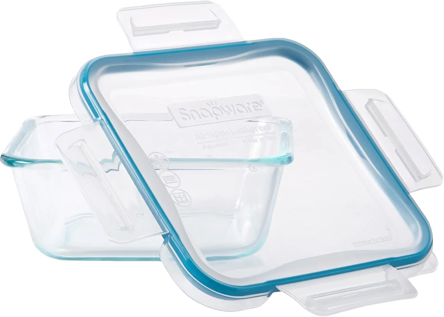 Snapware Total Solutions (12 Pack, 1, 2 & 4 Cup) Glass Food Storage Containers Set, Airtight & Leakproof Locking BPA-Free Lids, Freezer Dishwasher Microwave Safe