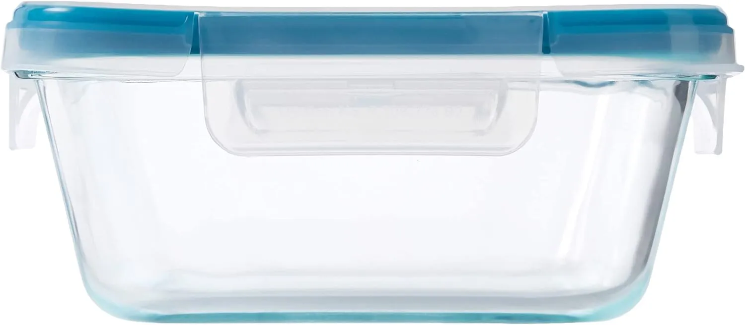 Snapware Total Solutions (12 Pack, 1, 2 & 4 Cup) Glass Food Storage Containers Set, Airtight & Leakproof Locking BPA-Free Lids, Freezer Dishwasher Microwave Safe