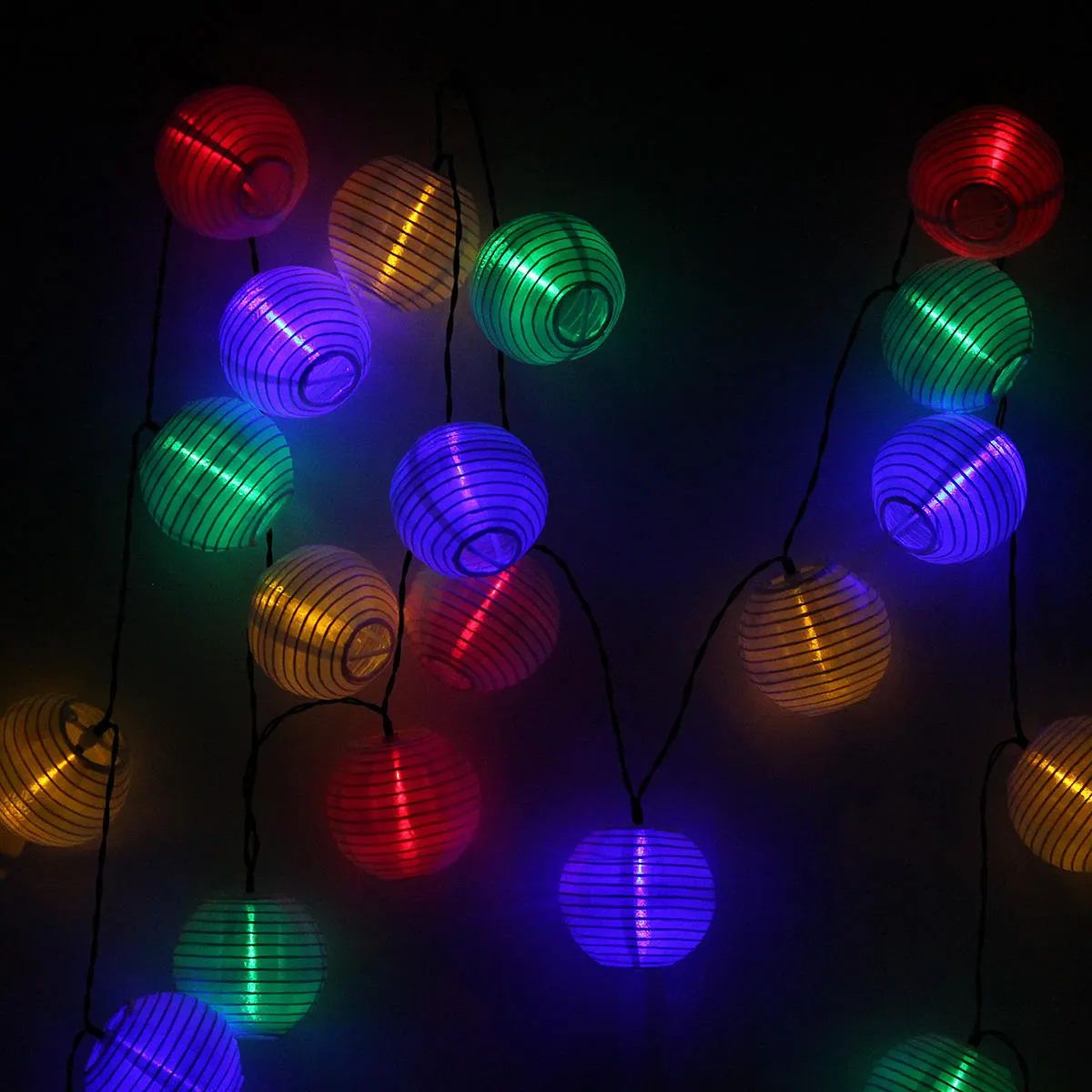 Solar Powered 30LED Fairy String Light White Shell Lantern Xmas Wedding Garden Lamp