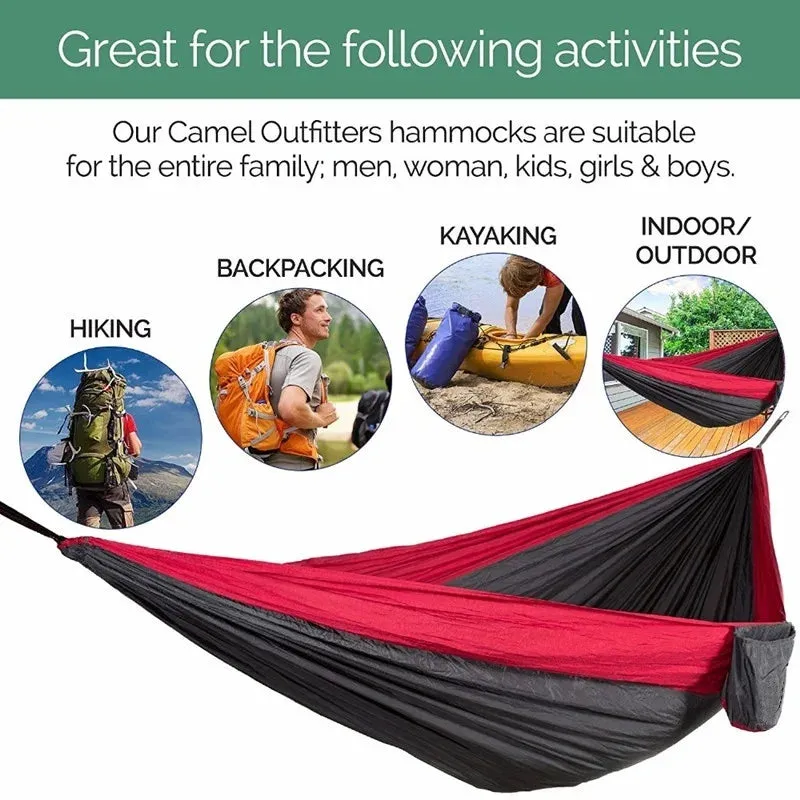 Solid Color Parachute Hammock with Straps