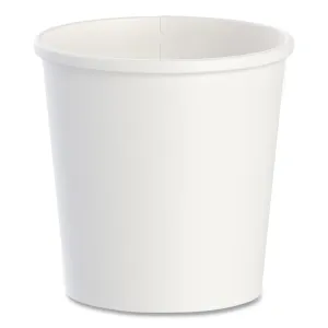 SOLO® Flexstyle Double Poly Paper Containers, 16 oz, White, Paper, 25/Pack, 20 Packs/Carton