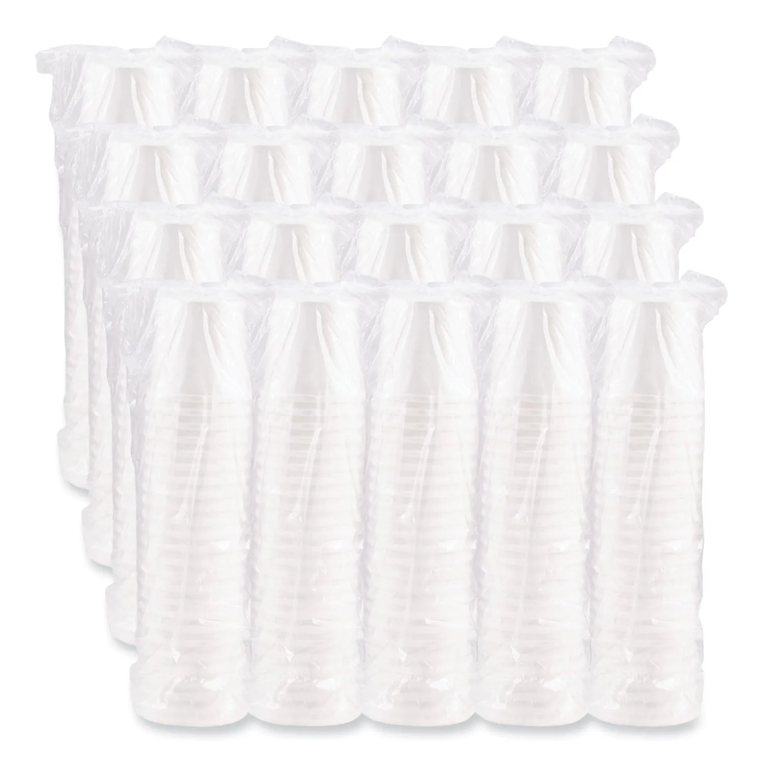 SOLO® Flexstyle Double Poly Paper Containers, 16 oz, White, Paper, 25/Pack, 20 Packs/Carton