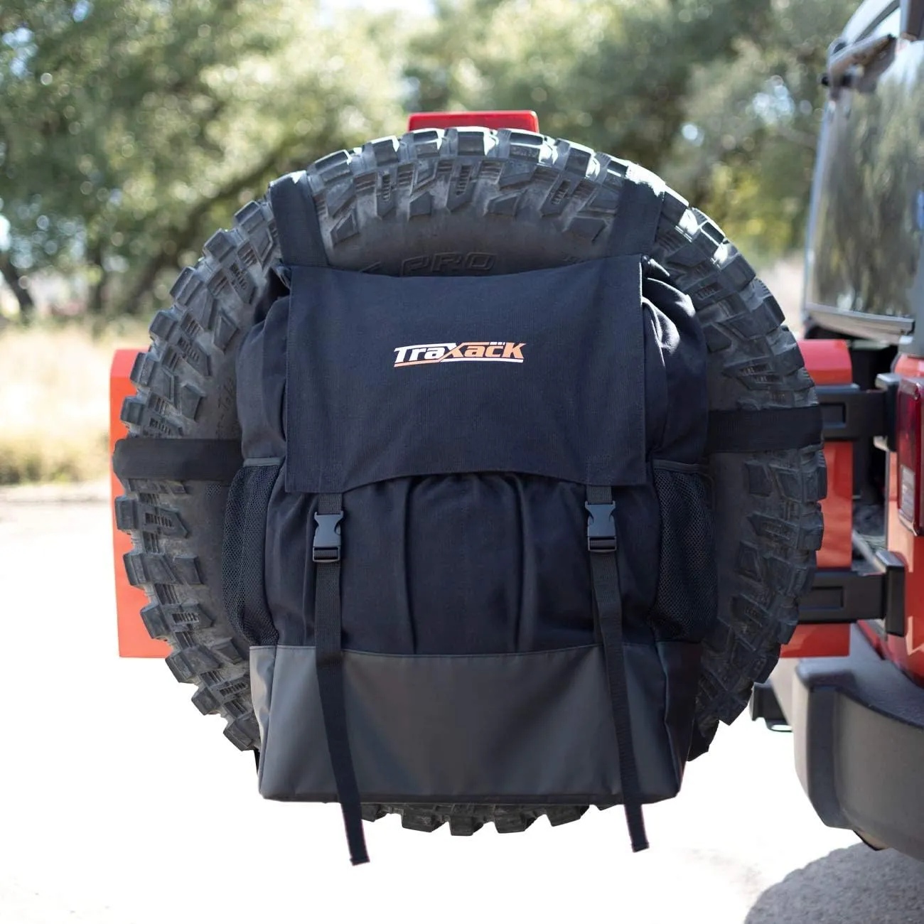 Spare Tire Bag & Truck Organizer - Heavy Duty Spare Tire Trash Bag | Camping Gear for Trucks | Firewood Bag | SUV Trunk Organizer & Truck Cargo Bag | Storage for Off Road Recovery Gear