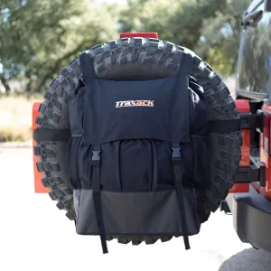 Spare Tire Bag & Truck Organizer - Heavy Duty Spare Tire Trash Bag | Camping Gear for Trucks | Firewood Bag | SUV Trunk Organizer & Truck Cargo Bag | Storage for Off Road Recovery Gear
