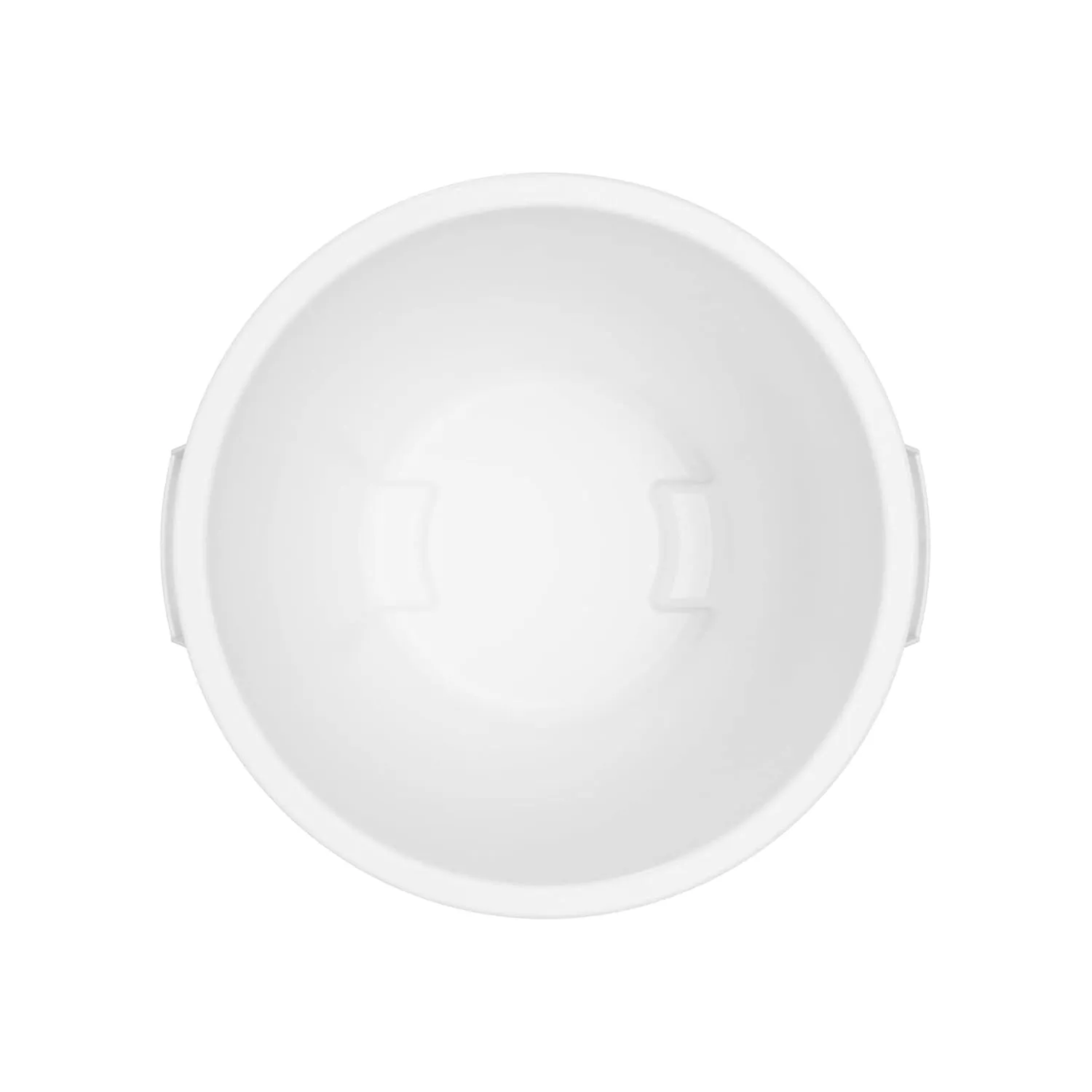 SPARTA Bronco Waste Container Trash Container, Round Trash Bin for Disposal, 10 Gallons, White