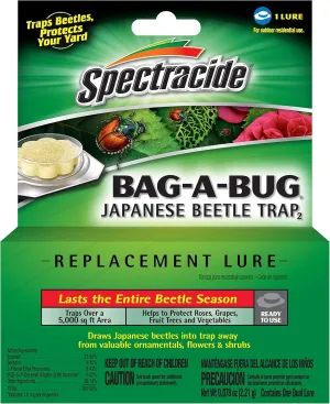 Spectracide Bag-A-Bug Japanese Beetle Trap, Replacement Lure, 1 Count, Pack of 12