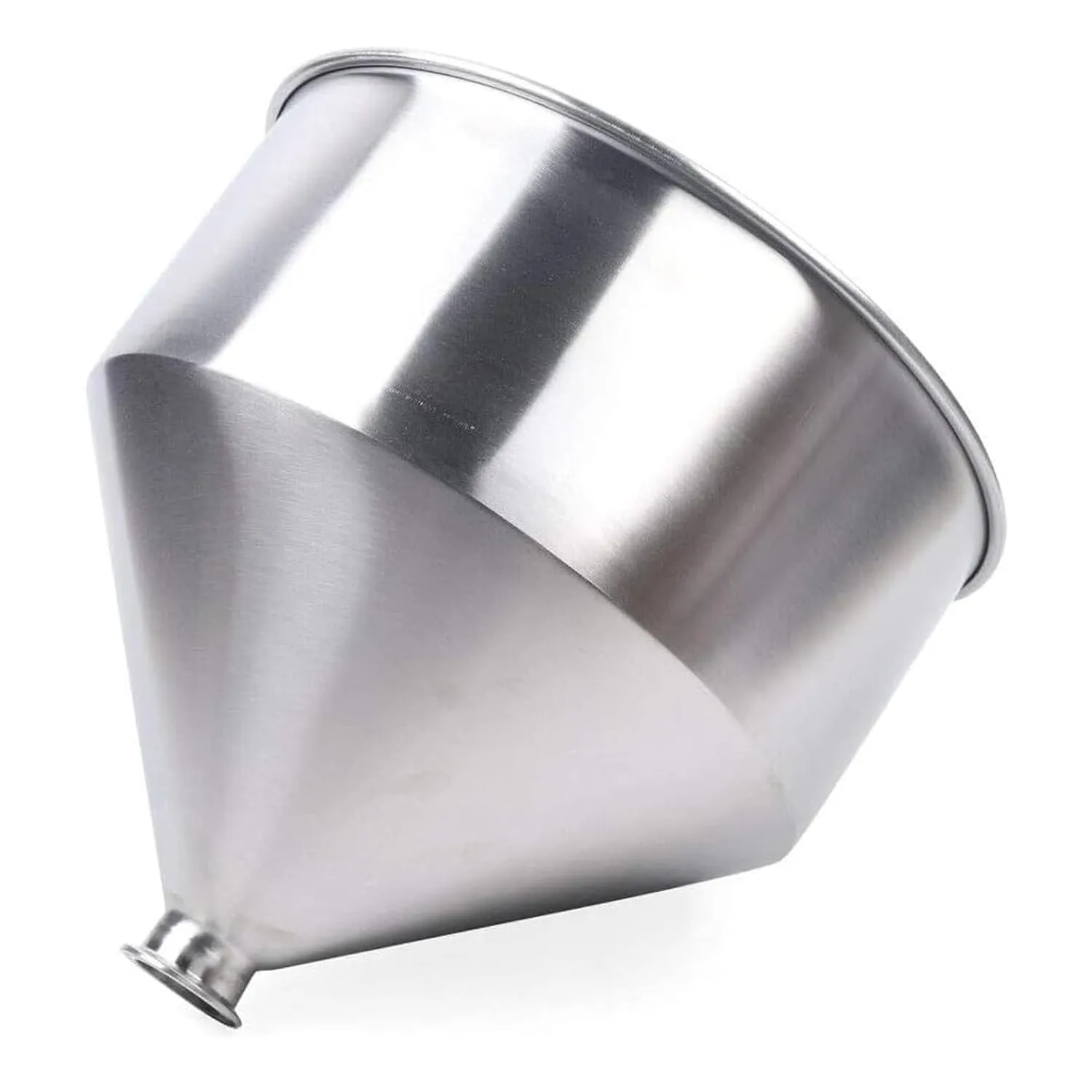 Stainless Steel Liquid Paste Filling Hopper, 304 Grade, 10-50L Capacity, Heavy Duty Funnel Container,10L,50.5mm