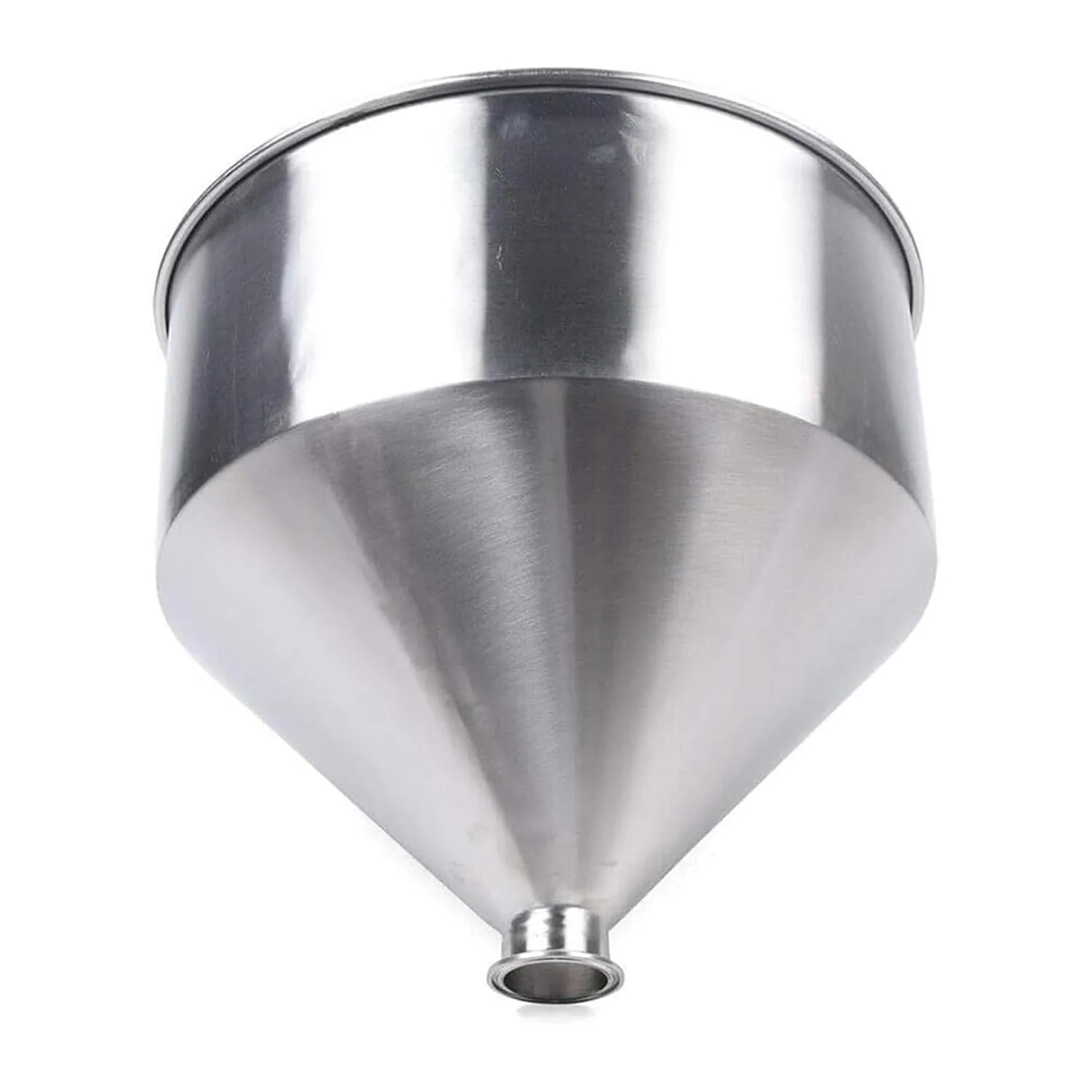 Stainless Steel Liquid Paste Filling Hopper, 304 Grade, 10-50L Capacity, Heavy Duty Funnel Container,10L,50.5mm