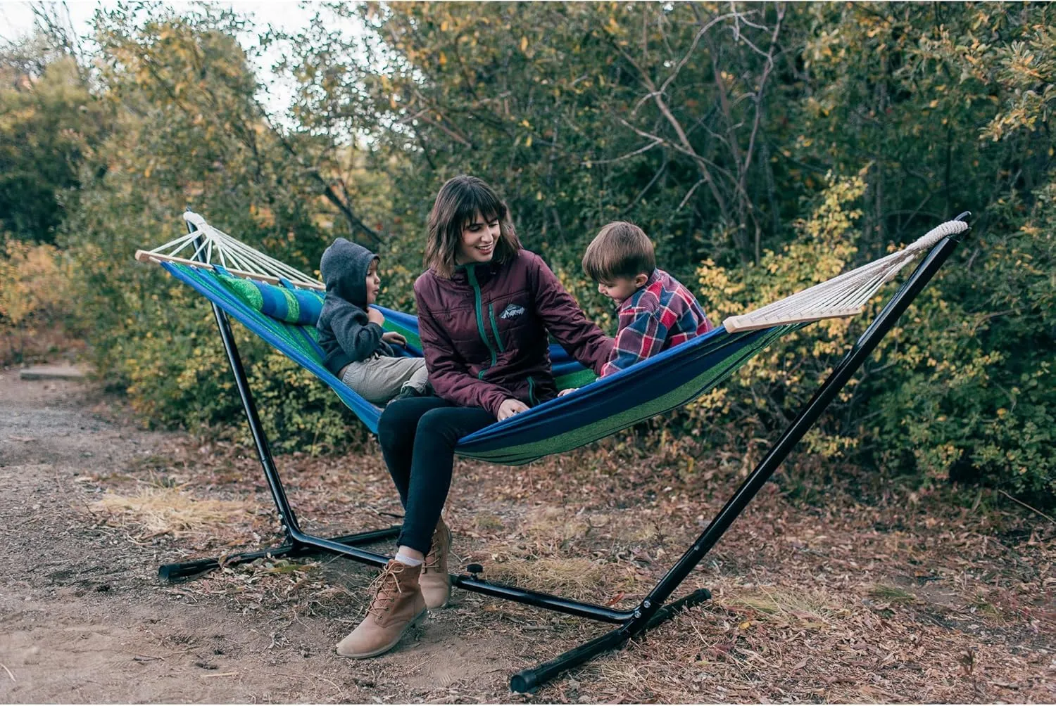 Stansport Outdoor Camping Hammock with Pillow and Stand