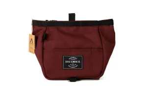 STATIC Chalk Bucket for rock climbing -Bouldering Chalk Bucket (Burgundy)