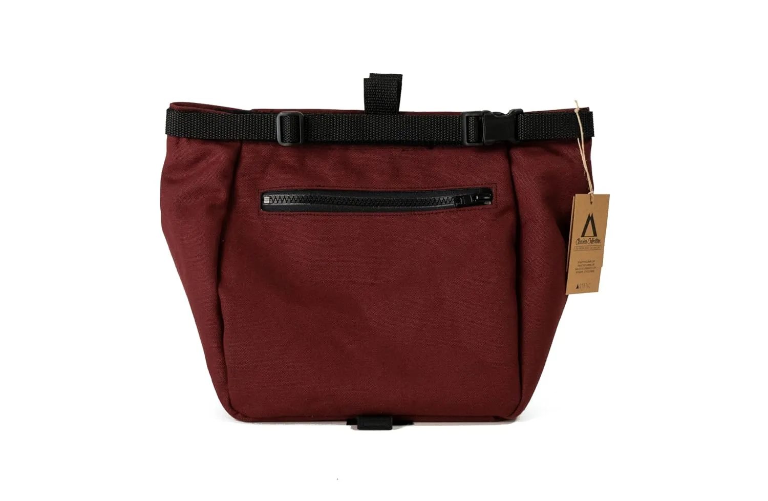 STATIC Chalk Bucket for rock climbing -Bouldering Chalk Bucket (Burgundy)