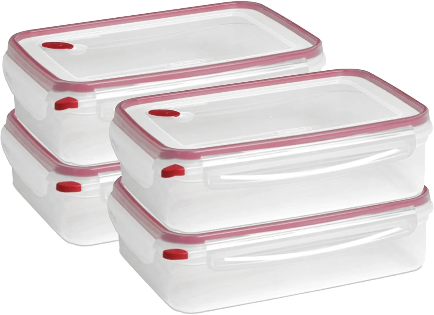 Sterilite 4 Pack Food Storage Container, Ultra-Seal Airtight Snapware with Lids, 16 Cup