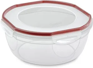 Sterilite Rocket Red Ultra Seal Latching Bowl, 4.7 Quart