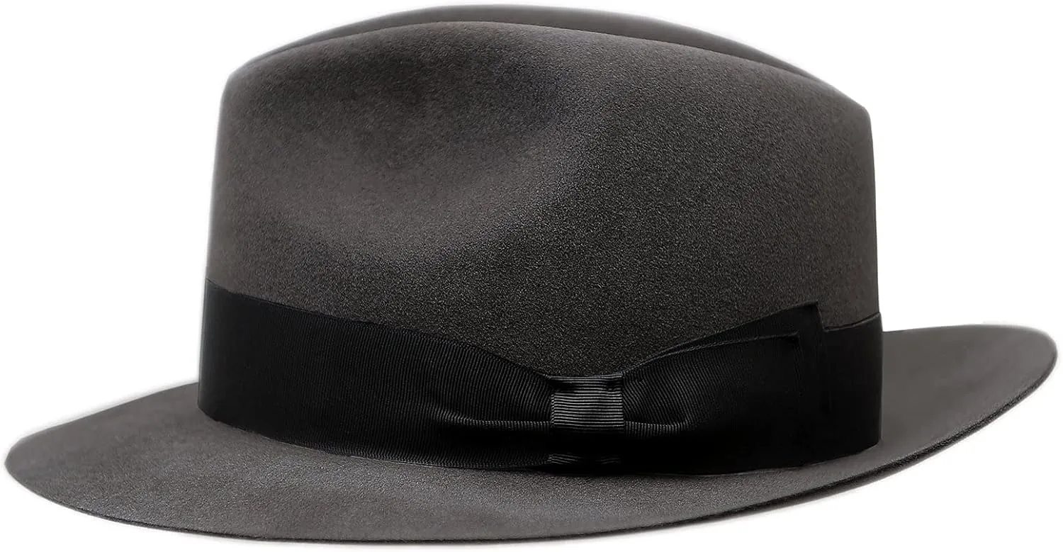 Sterkowski Mosca Rabbit Felt Wide Brim Fedora Hat