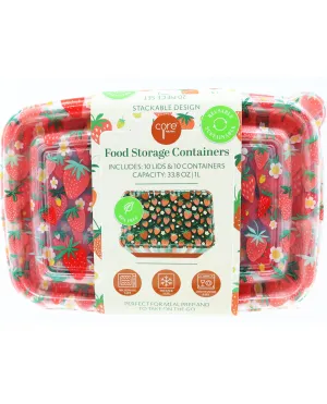 Strawberry Food Storage Container Set