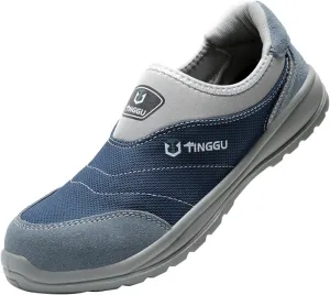 Summer Unisex Anti-Static Safety Shoes, Smash and Puncture Resistant Work Shoes, Composite Steel Toe Shoes, Breathable, Lightweight and Comfortable